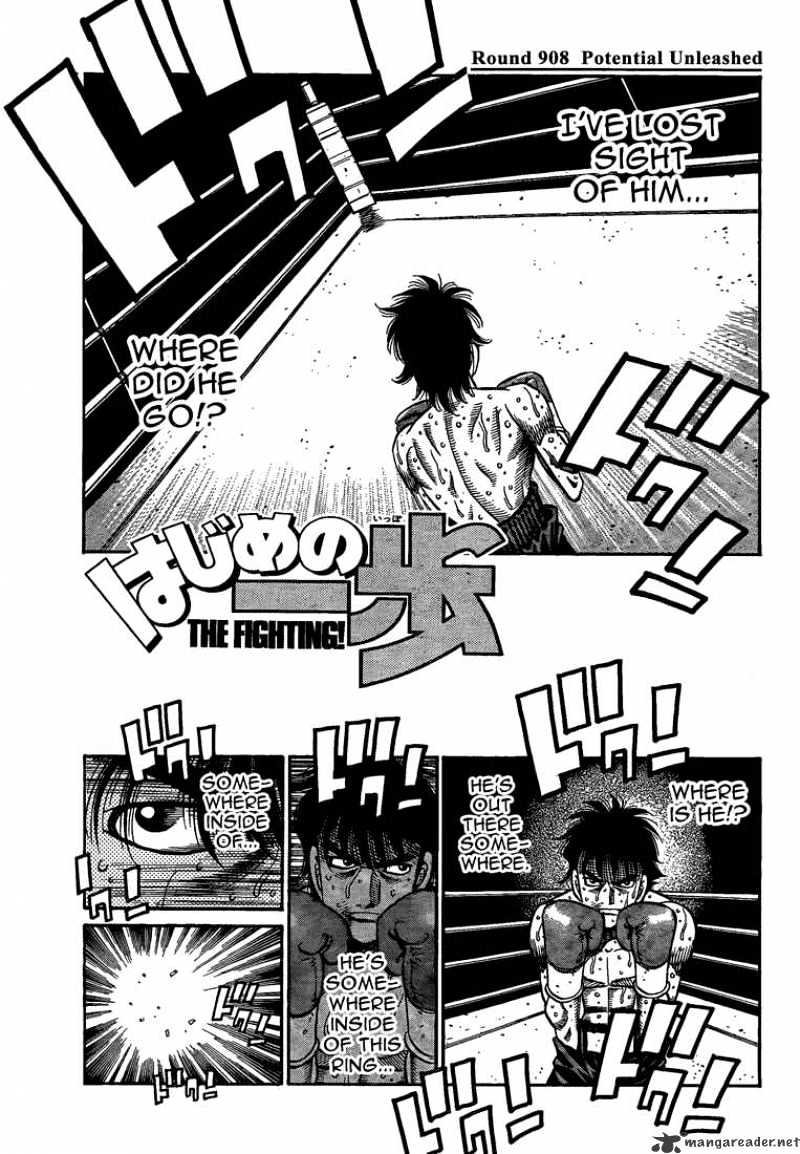 Hajime no Ippo: Fighting Spirit, Chapter 908 image 01